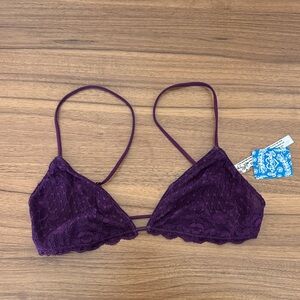 Free People Plum Lace Bralette